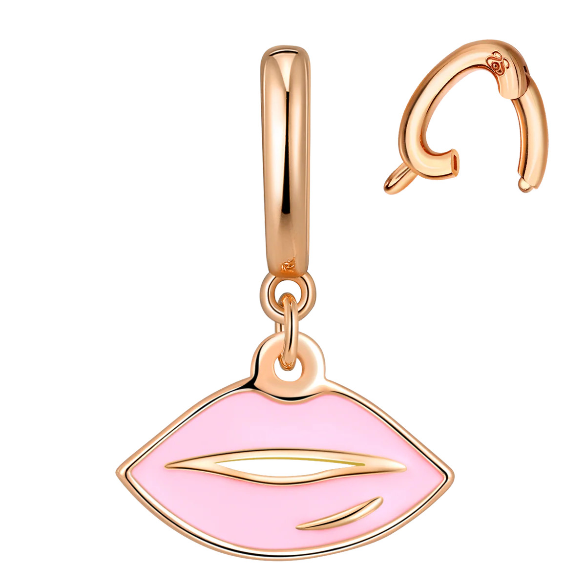 Interchangeable Pink Lips Charm | Sparkl