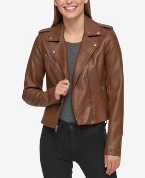 Levi's Faux-Leather Moto Jacket | Macys (US)