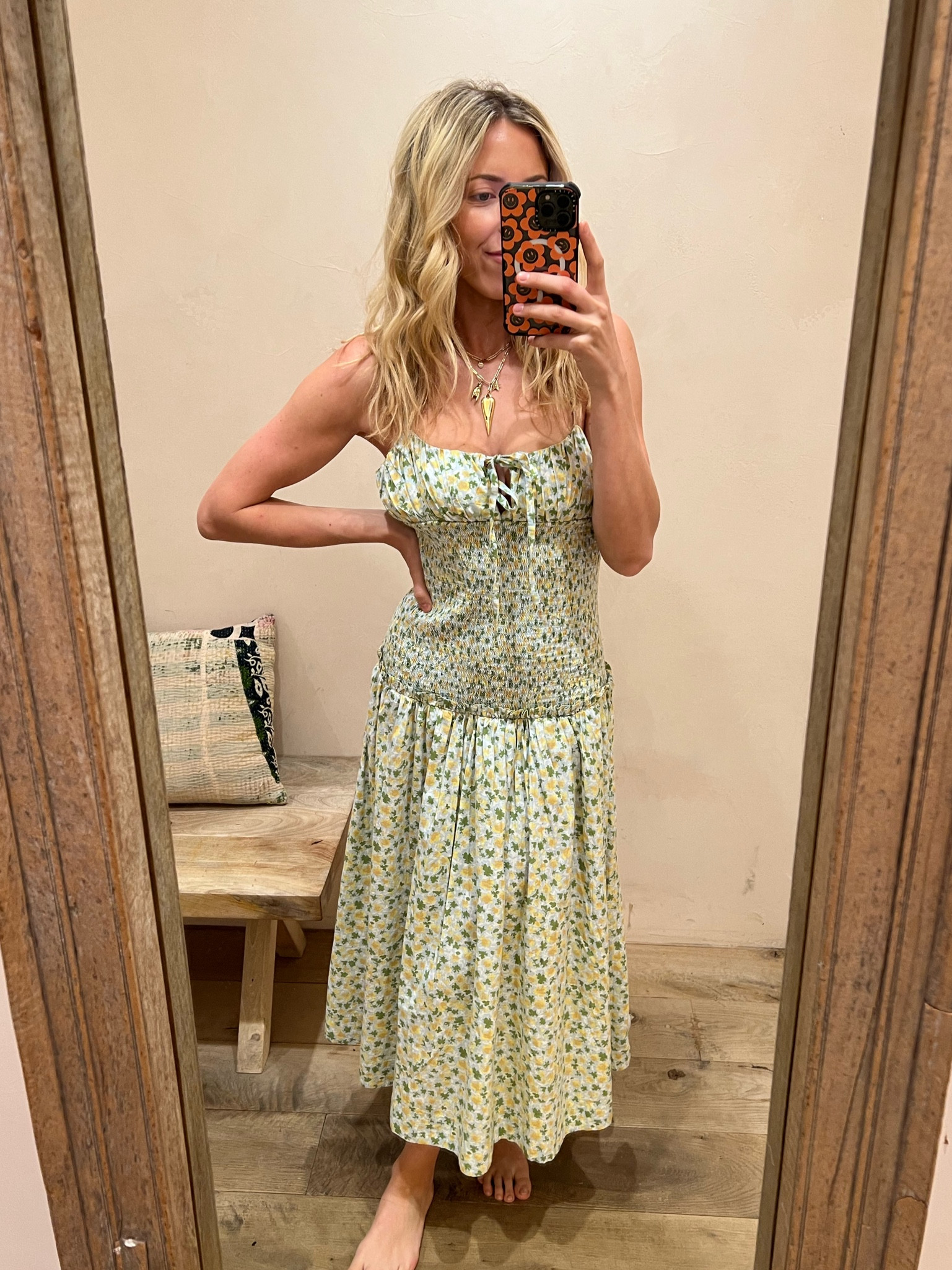 Didn’t fit me right but loved the drop waist! Adjustable straps! 