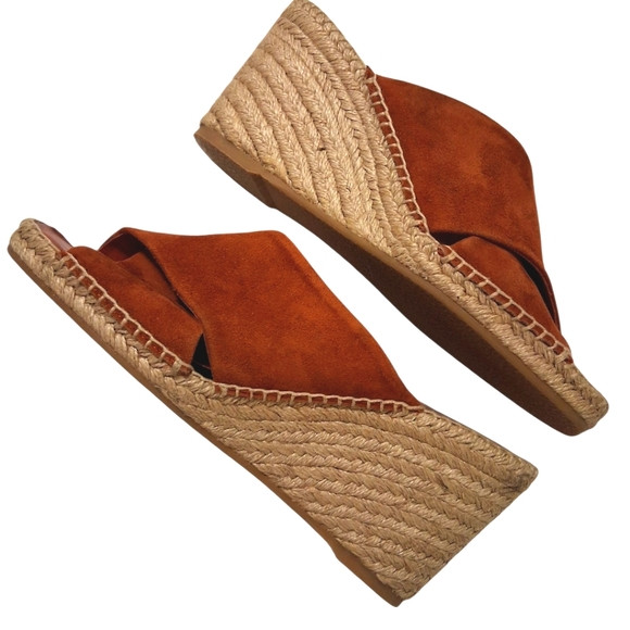 NWOT VINCE Gaelan  Suede Espadrille Wedge Sandals  Size 8 | Poshmark