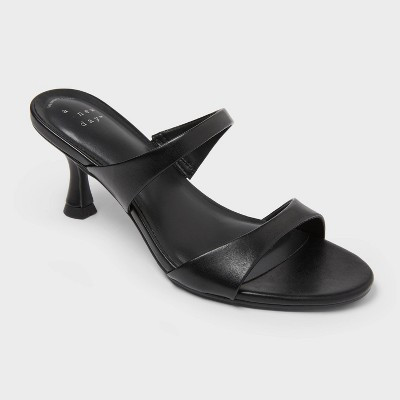 Women’s Paige Heels with Memory Foam Insole - A New Day™ Black 9.5 | Target