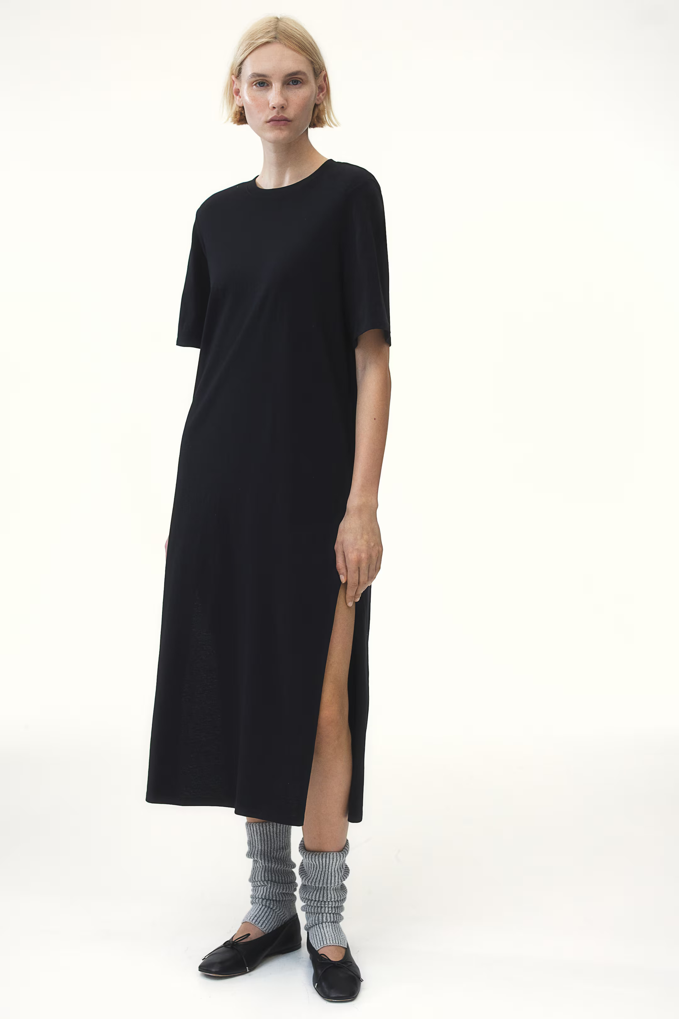 T-shirt Dress with Shoulder Pads | H&M (US + CA)