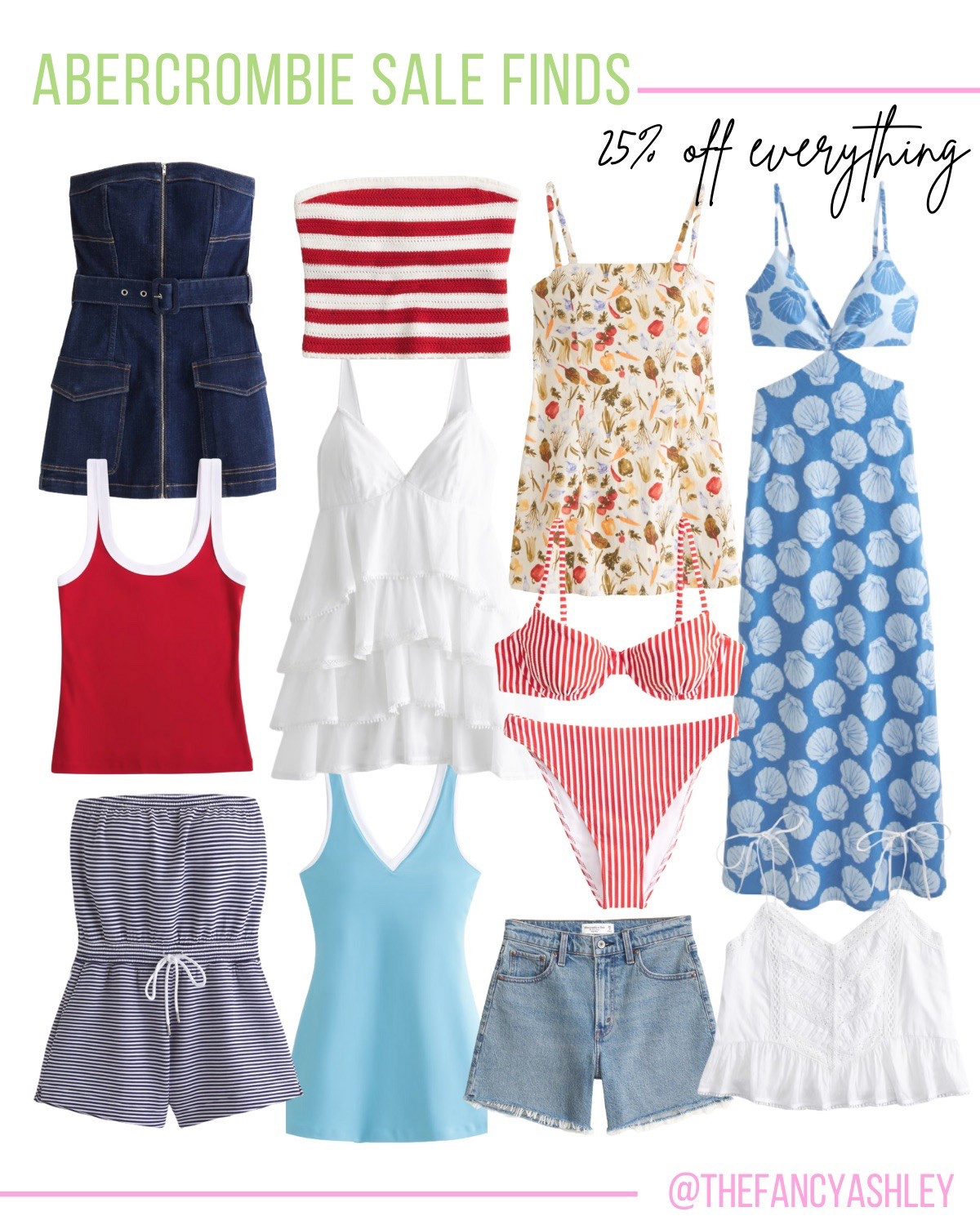 Abercrombie is running their kickoff to summer event with 25% off everything right now—yes, everything. I rounded up the cutest red, white, and blue finds for Memorial Day holiday weekend vibes that also double as summer staples.


#LTKStyleTip #LTKSeasonal #LTKSaleAlert