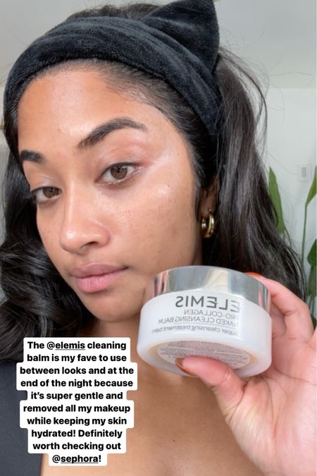The Elemis pro collagen cleansing balm is One of the best cleansing balms if you’re a heavy makeup user! Removed all my makeup super well find it at Sephora! 🫶🏽 

#LTKBeauty #LTKSeasonal