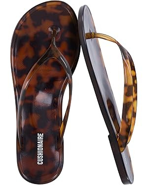 CUSHIONAIRE Splash Jelly Flip Flops for Women With Flexible Sole, Soft Footbed Summer Sandals for... | Amazon (US)
