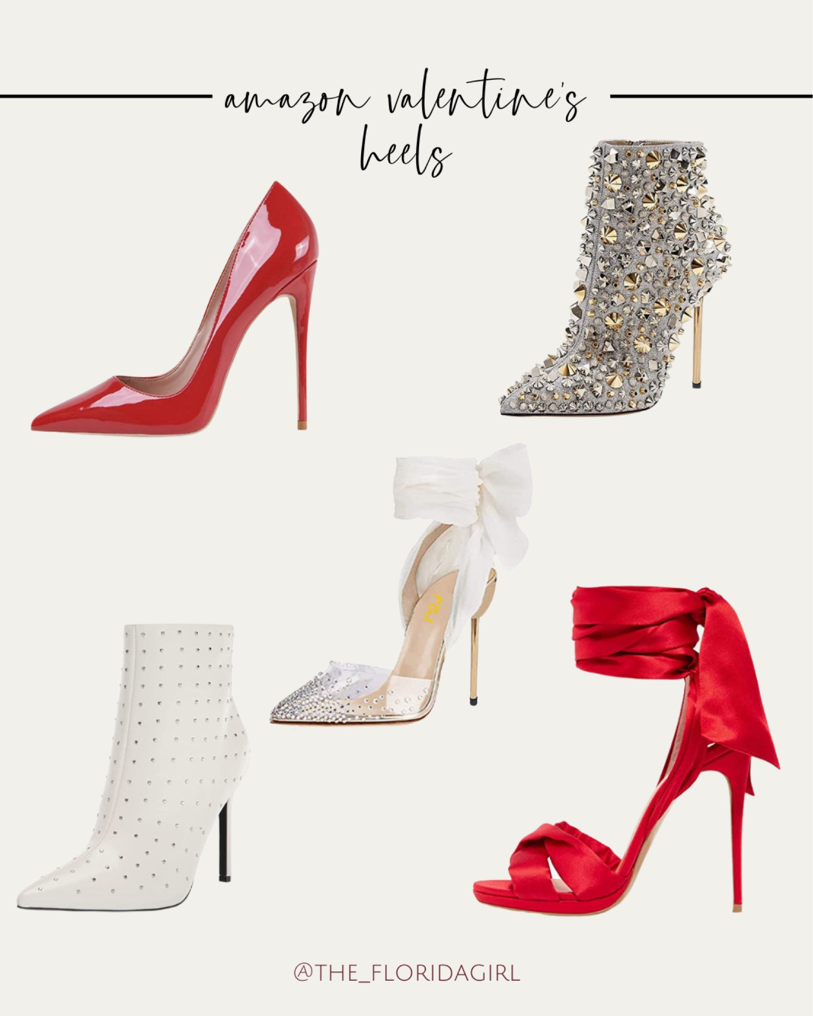 Amazon Valentine’s Heels #amazon #amazonfinds #heels #boots #booties #redshoes #whiteboots #dressshoes #highheels #womensshoes #shoes 

#LTKSeasonal #LTKshoecrush #LTKFind