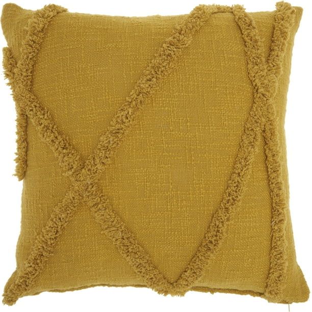 Nourison Life Styles Abstract Mustard Decorative Throw Pillow , 18" x 18" | Walmart (US)