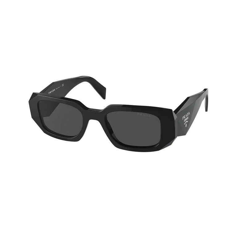 Pradda PR 17WS Plastic Womens Rectangle Sunglasses Black 49mm Adult | Walmart (US)