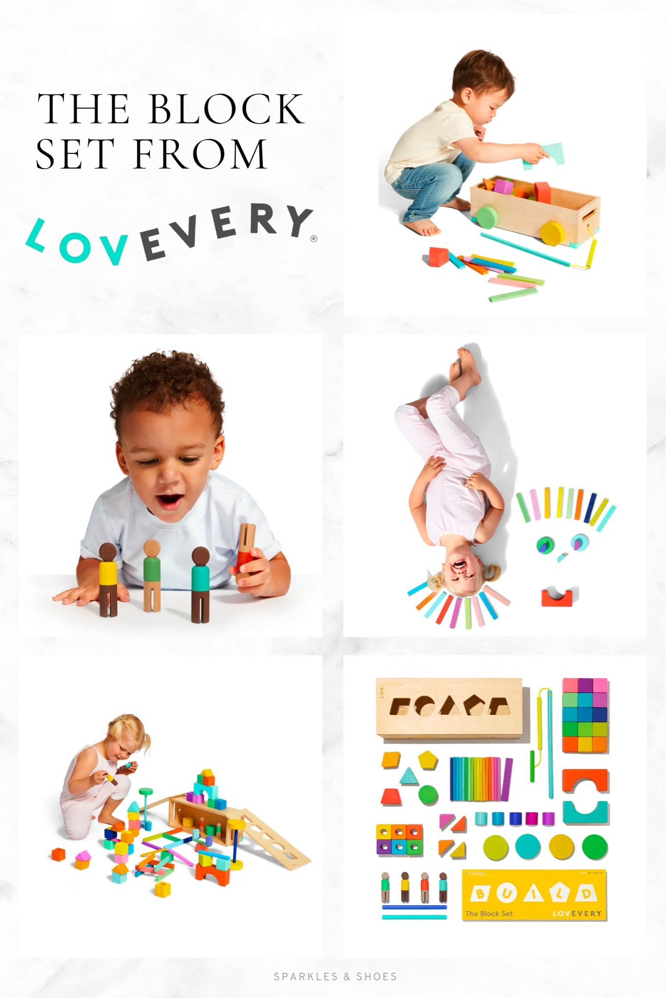 The Lovevery Block Set is described as possibly the most comprehensive block set ever designed and it makes sense.  It boasts over 20 stage-based activities, 70 pieces and 18 shapes for endless play! With these sustainable wooden toys. 

#lovevery #kidsgifts #babygift #montessori #sustainable #woodentoys