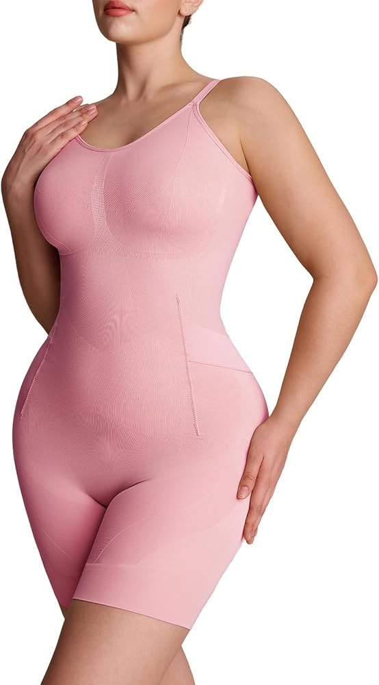 SheCurve Easyslide Bathroom- Friendly Seamless Shapewear Bodysuit, Tummy Control Back Support Scu... | Amazon (US)