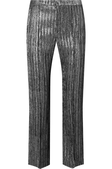 Dansley cropped textured-lamé straight-leg pants | NET-A-PORTER (UK & EU)