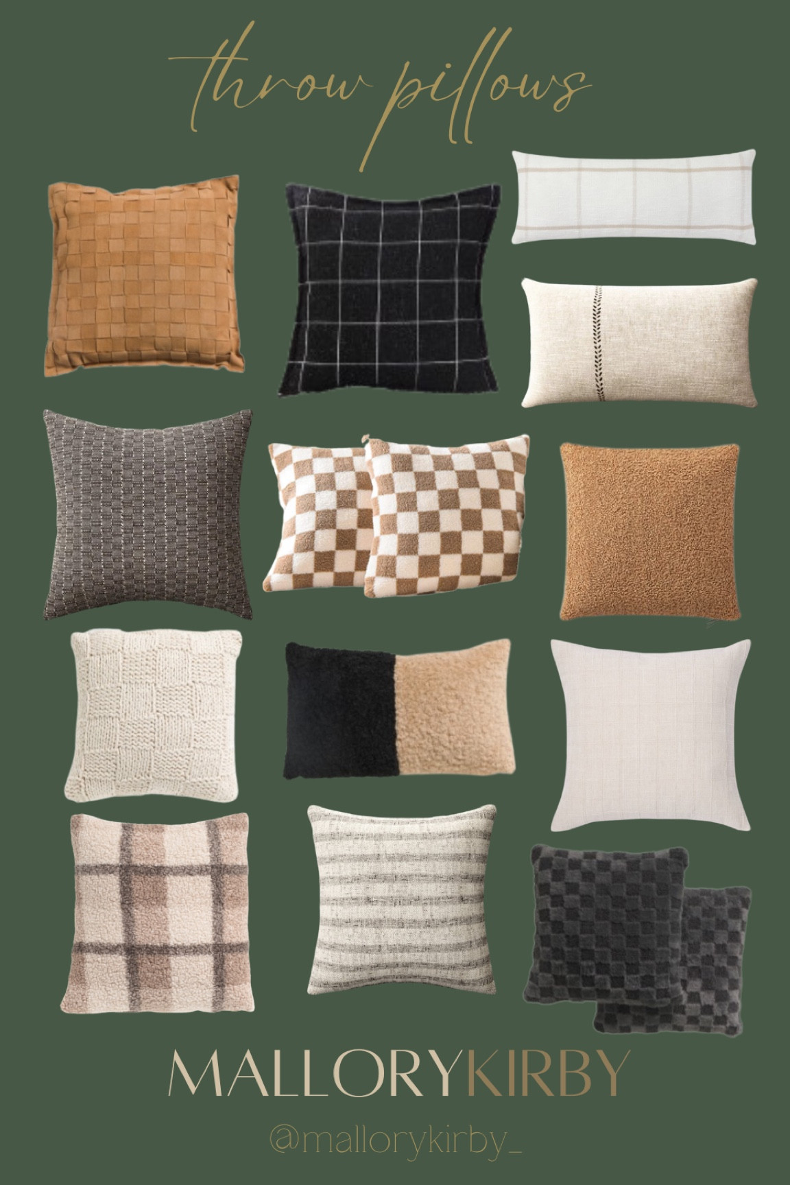 affordable throw pillow inspo 🤎🤍

#LTKhome