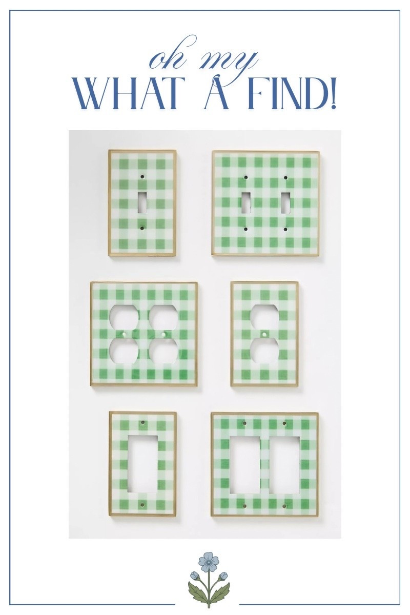 What a find! Green and white switch plate covers!💚

#LTKHome #LTKStyleTip #LTKFindsUnder50
