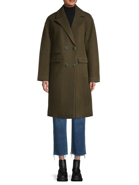 nvlt Double-Breasted Coat on SALE | Saks OFF 5TH | Saks Fifth Avenue OFF 5TH