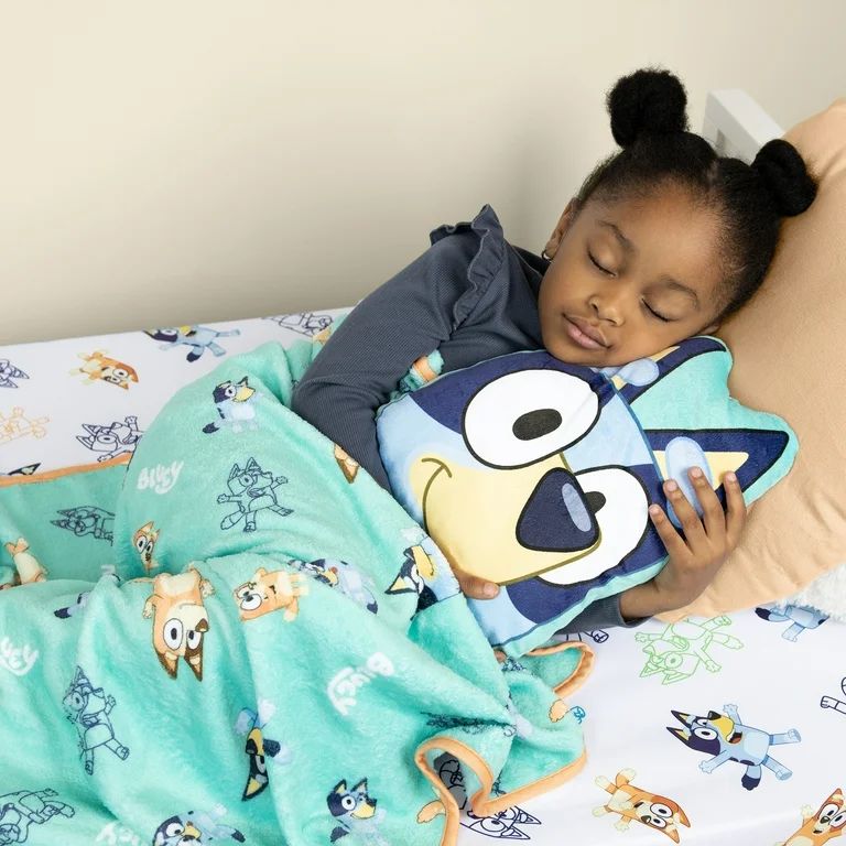 Bluey Pillow Pal & Blanket Set for Toddler Boys and Girls | Walmart (US)