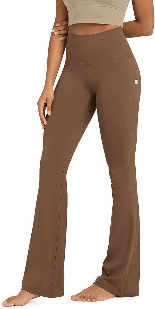 ODODOS Women's Powerful Tummy Control Flared Yoga Pants 2.0 High Waist Workout Bootcut Leggings w... | Amazon (US)