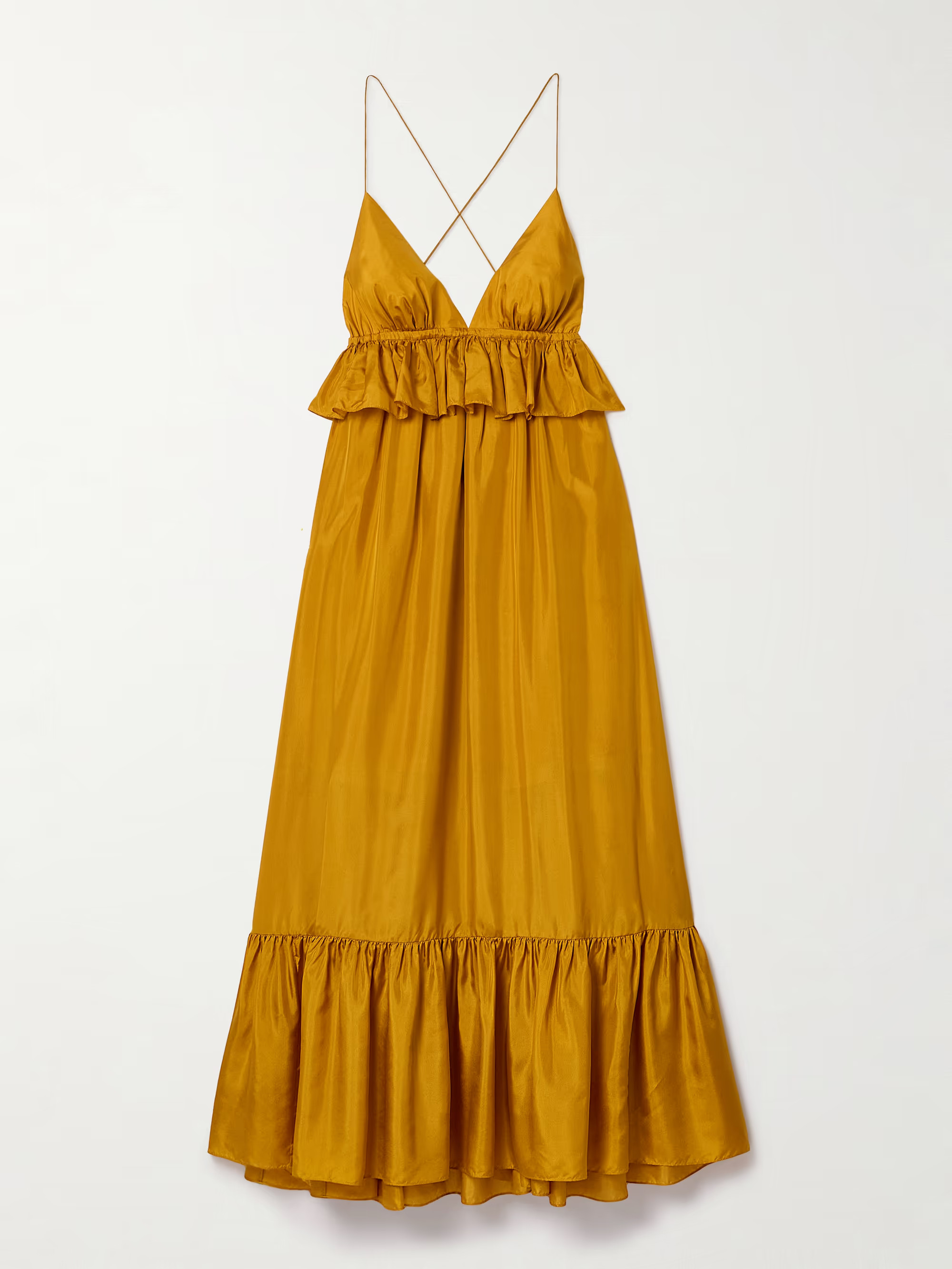 Rhiannon ruffled silk maxi dress | NET-A-PORTER (UK & EU)