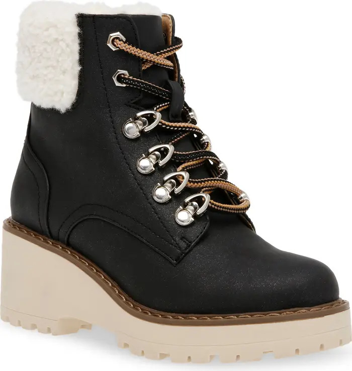 Faux Shearling Lug Sole Bootie | Nordstrom Rack