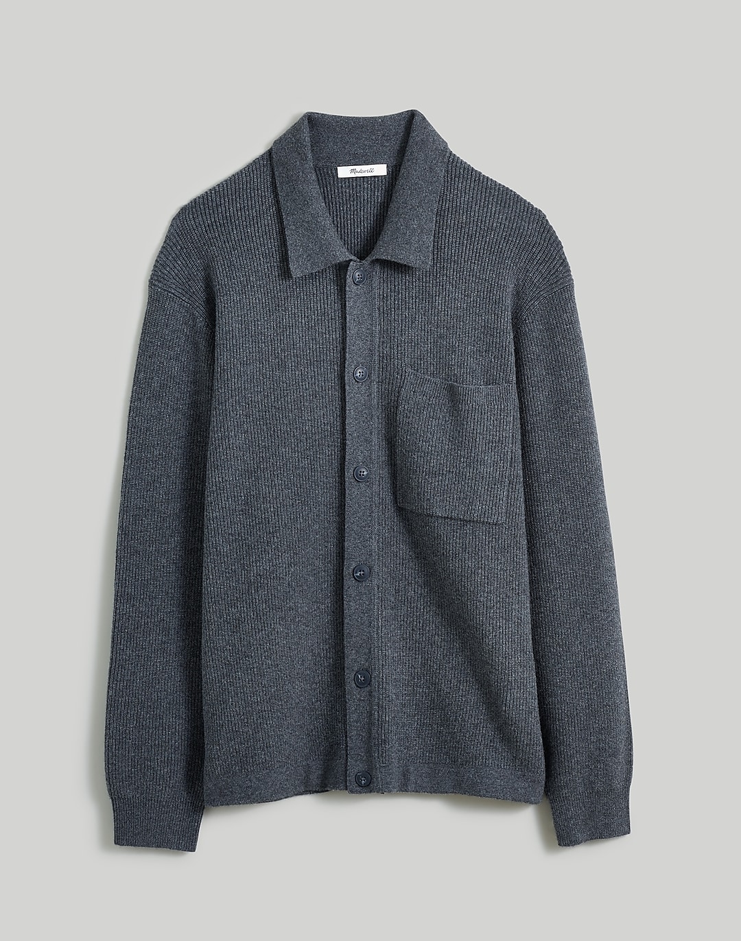 Button-Up Long-Sleeve Sweater Shirt | Madewell