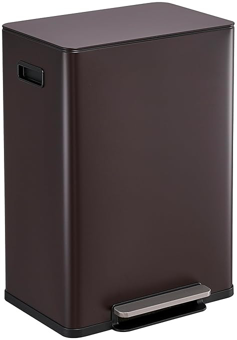 SIMPLI-Magic Infinity Edge 60L / 16 Gallon Kitchen Trash Can - Hands-Free Step Pedal, Soft-Close ... | Amazon (US)