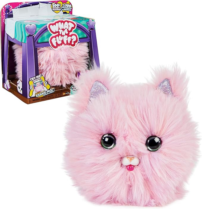 WHAT THE FLUFF?, Purr ‘n Fluff, Surprise Reveal Interactive Toy Pet with Over 100 Sounds and Re... | Amazon (US)