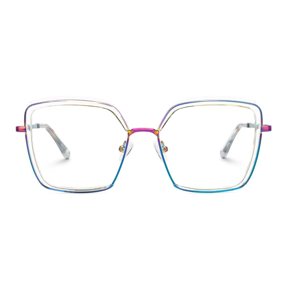 Zeelool Classical Square Glasses Frame for Women Clear Lens Eyewear Frames Cordaro JGX467298-10 P... | Amazon (US)