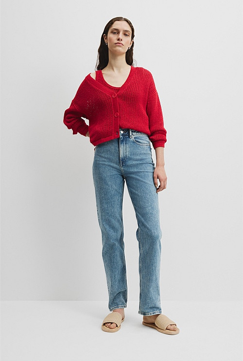 Textured Knit Cardigan | Country Road