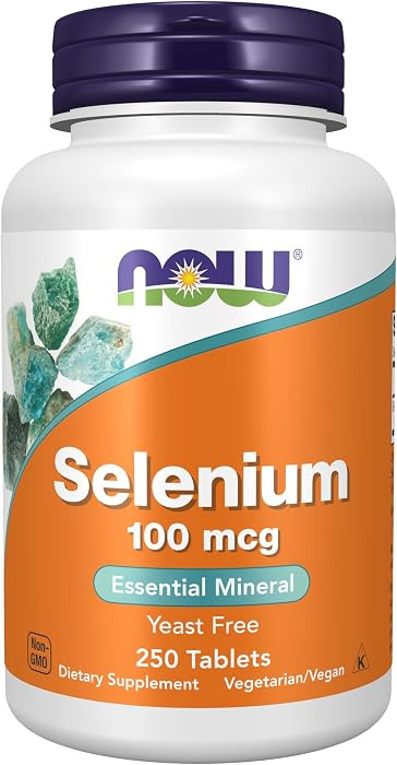 NOW Foods Supplements, Selenium (L-Selenomethionine) 100 mcg, Essential Mineral*, 250 Tablets | Amazon (US)