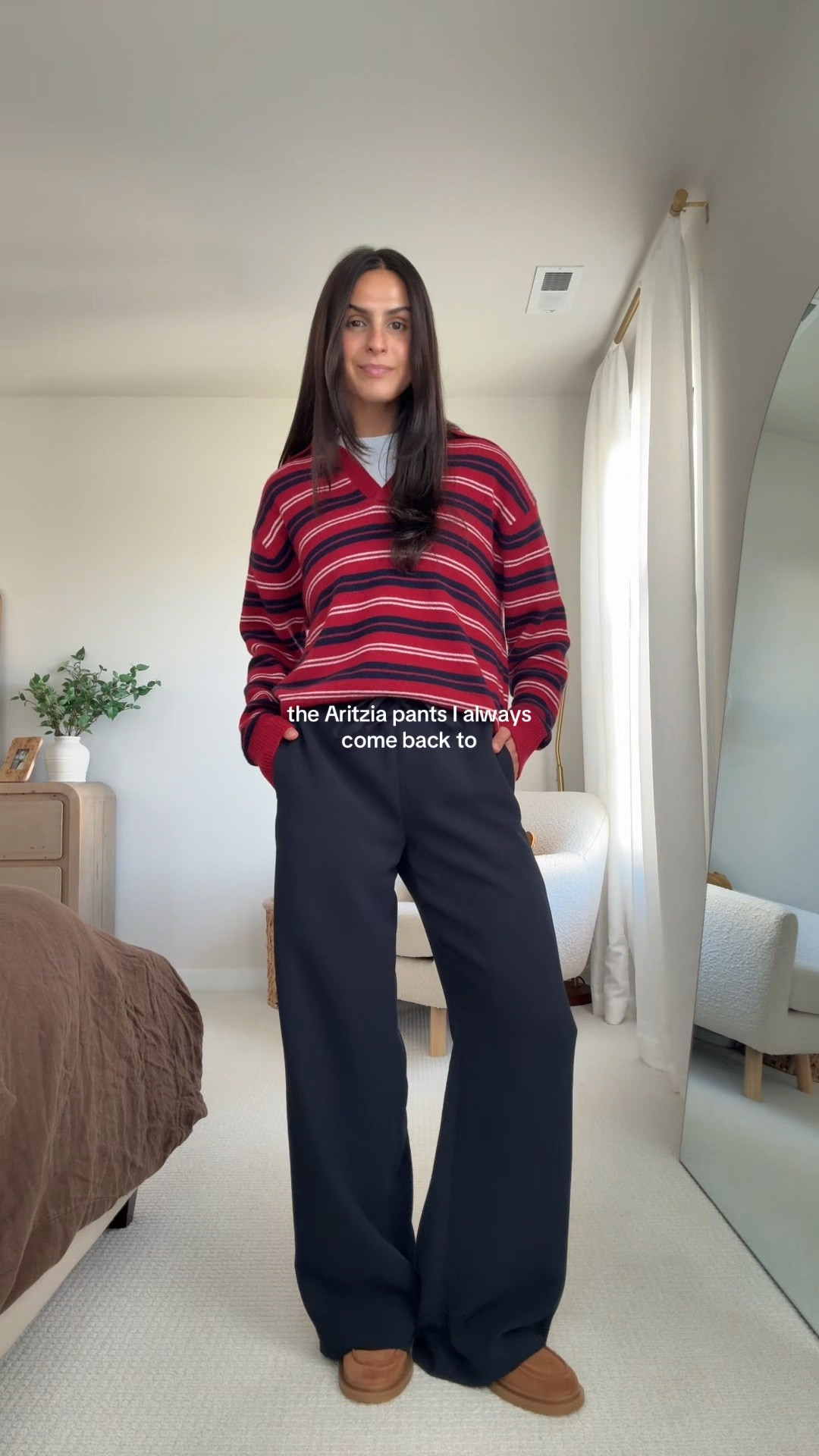 my trustee Aritzia pants that never fail me!! Wearing size small