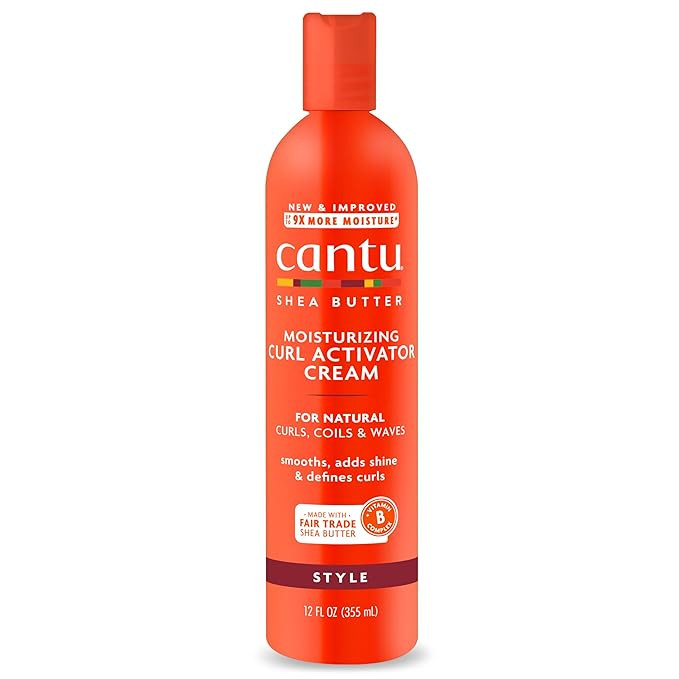 Cantu Shea Butter for Natural Hair Moisturizing Curl Activator Cream, 12 Fl Oz | Amazon (US)
