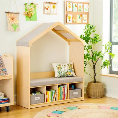 EdQ Reading Seating Nook and Storage Natural | Wayfair North America