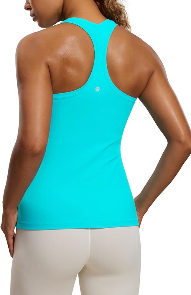 CRZ YOGA Women's Butterluxe Workout Tank Tops Racerback Tank Yoga Sleeveless Top Camisole Athleti... | Amazon (US)