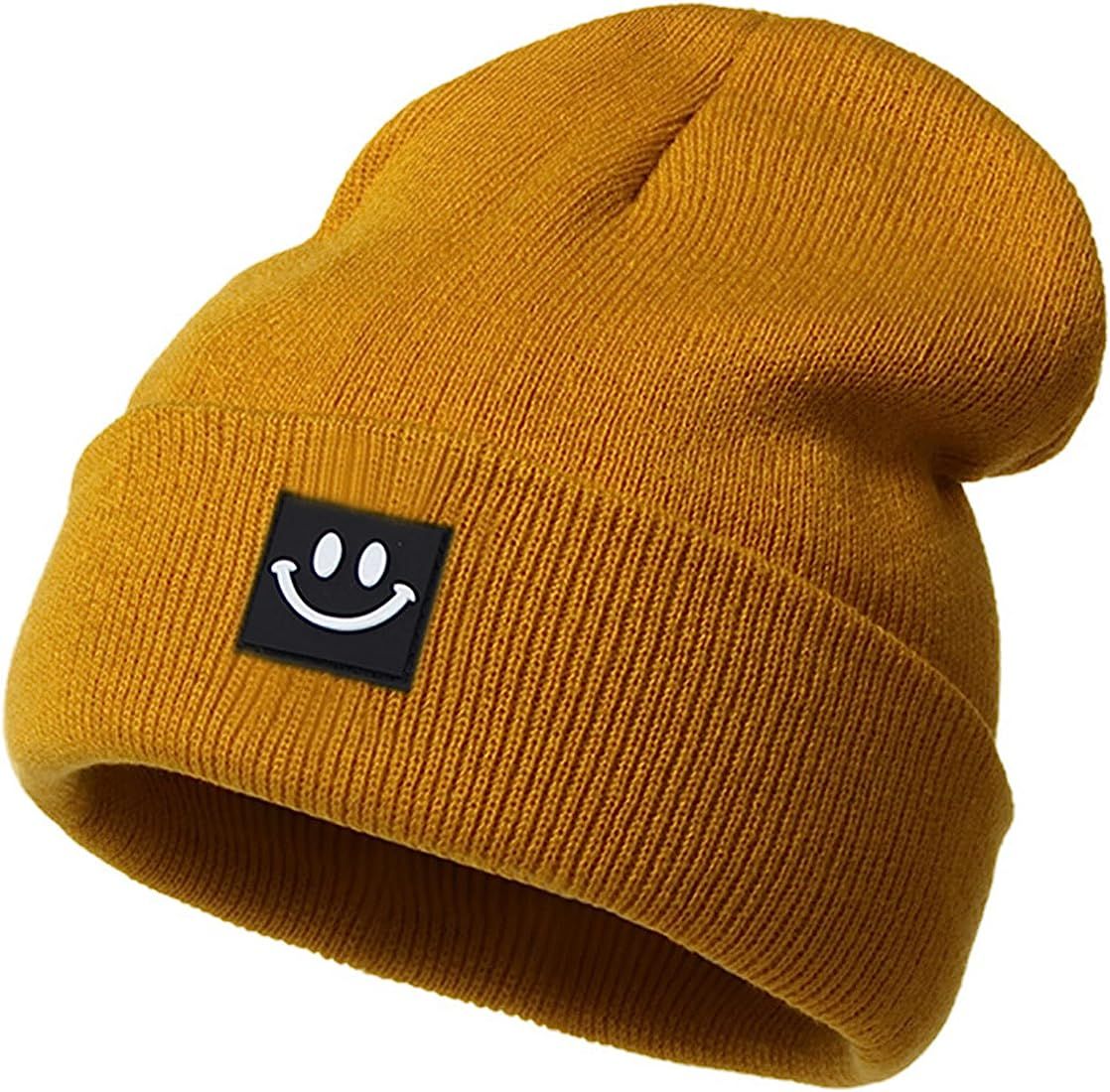 Orfila Beanies for Men Women Smiley Face Warm Winter Hat Toque Unisex Gifts for Men Women Boyfrie... | Amazon (CA)