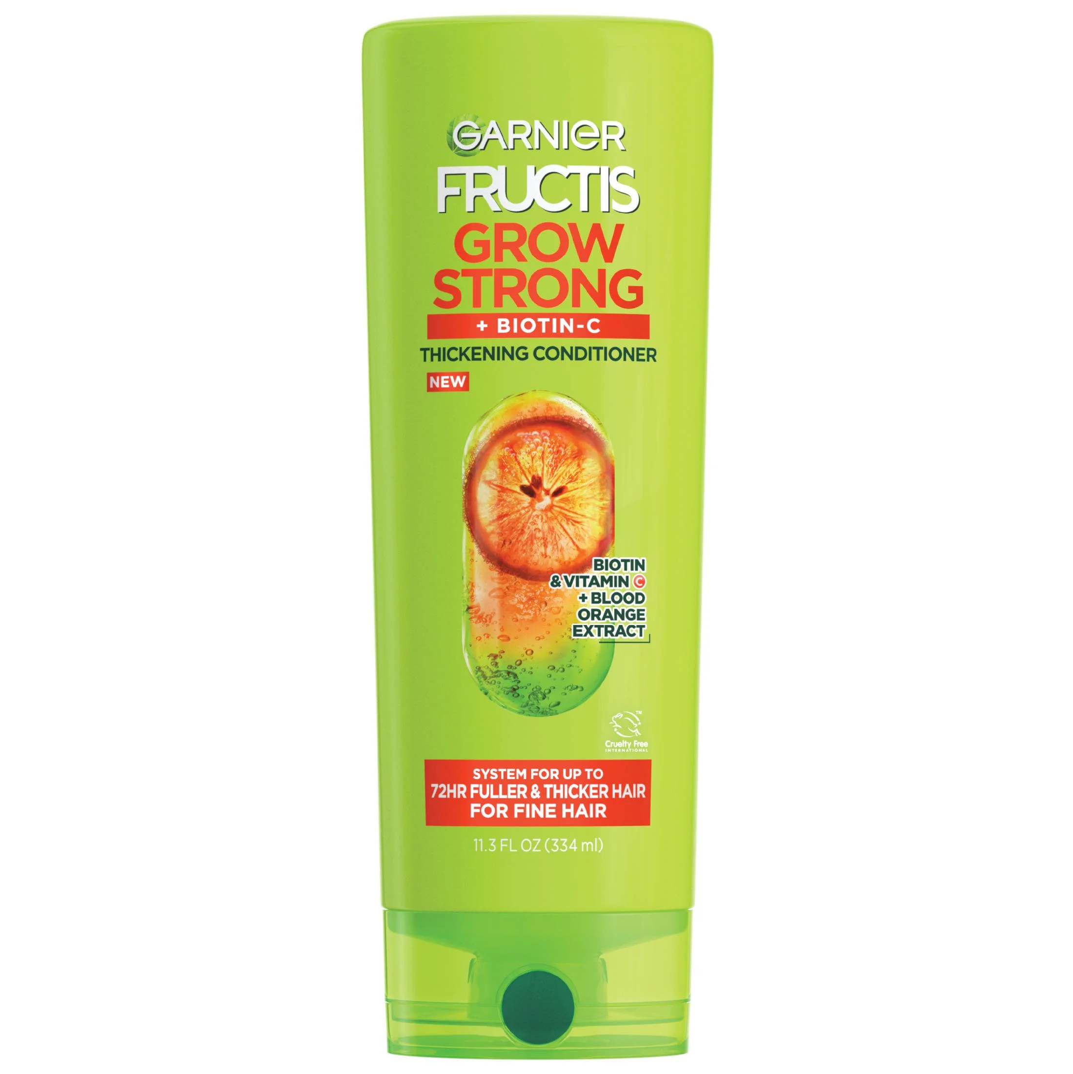 Garnier Fructis Grow Strong All Hair Types Thickening Squeeze Conditioner with Biotin, 11.3 fl oz | Walmart (US)