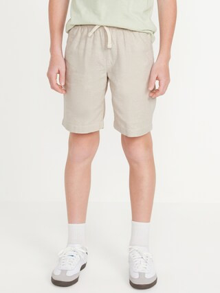 Knee Length Linen-Blend Shorts for Boys | Old Navy (US)