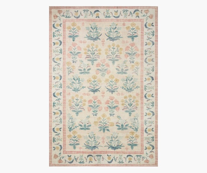 Eden Mughal Rose Printed Rug | Rifle Paper Co.