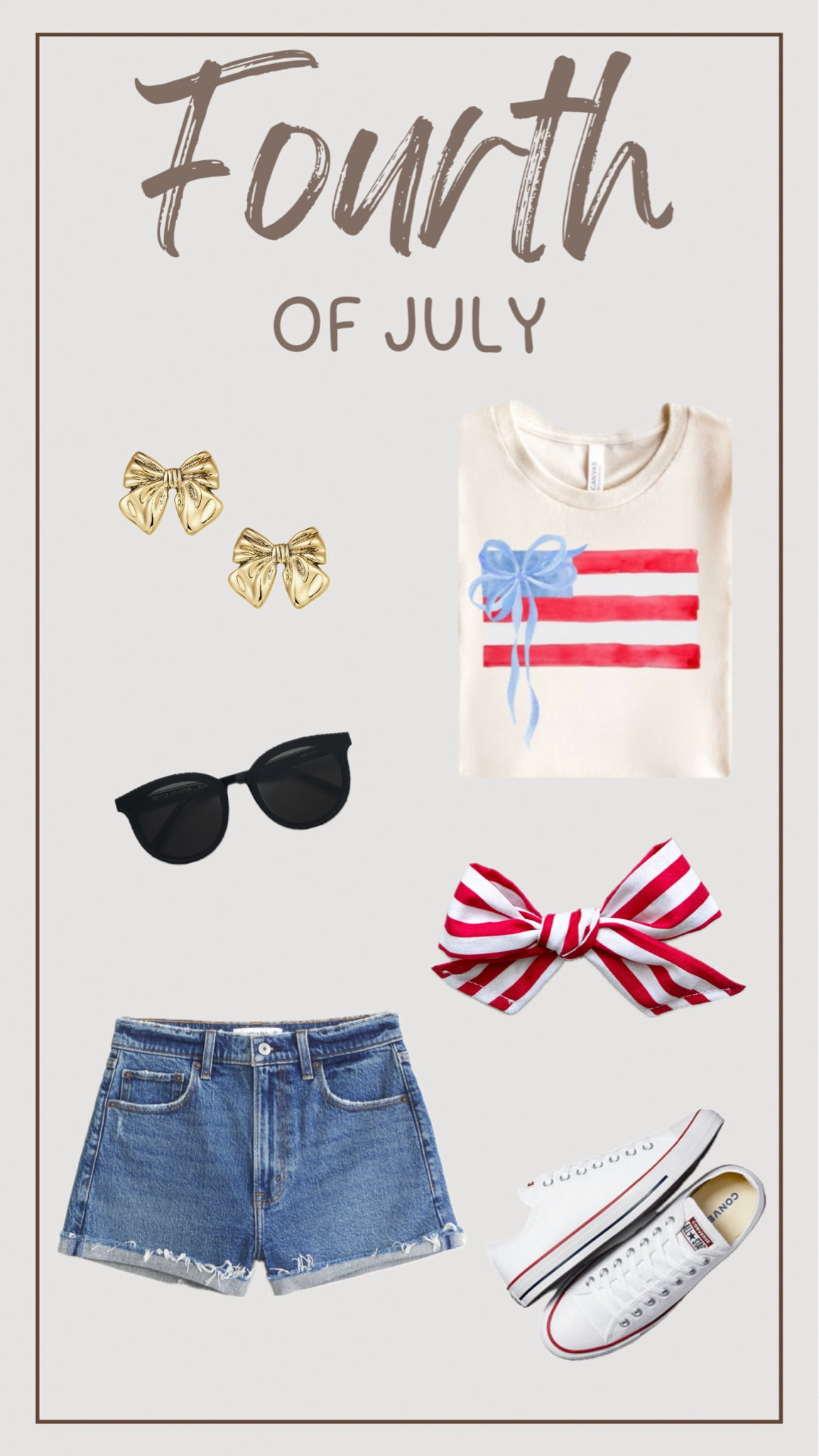 Casual 4th of July Outfit Idea! 
.
.
#ootd #4thofjuly #outfit #summer #hairaccessories #bows 

#LTKStyleTip #LTKFindsUnder50 #LTKSeasonal