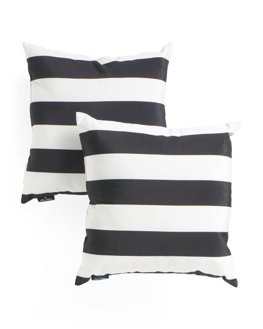 2pk Indoor Outdoor Cabana Striped Pillow Set | TJ Maxx