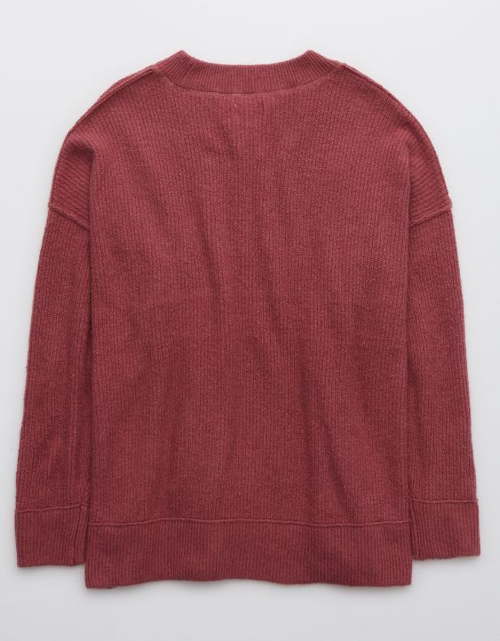 Aerie CozyUp Ribbed Sweater | American Eagle Outfitters (US & CA)