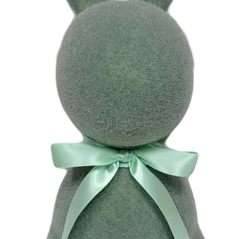 Easter Flocked Green Bunny Decor, 16 in, by Way To Celebrate - Walmart.com | Walmart (US)