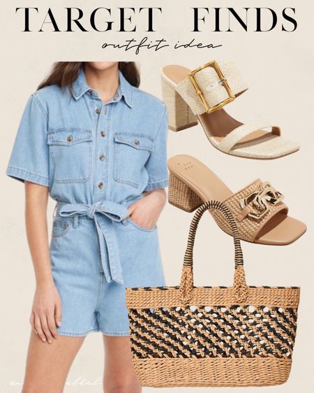 Target outfit idea denim romper size Xs 

#LTKfindsunder50 #LTKfindsunder100