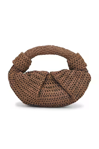 Raffia Lopsy Bag in Chocolate | Revolve Clothing (Global)