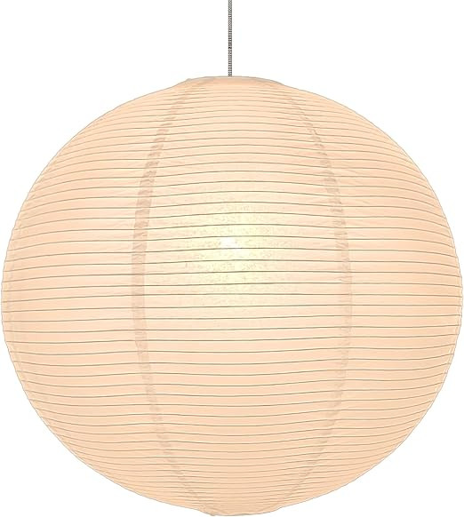Hytsoeee(21.65Inch) Large Round Paper Lantern Lamp shade,White Rice Paper Lamp Shade,Chinese Fold... | Amazon (US)