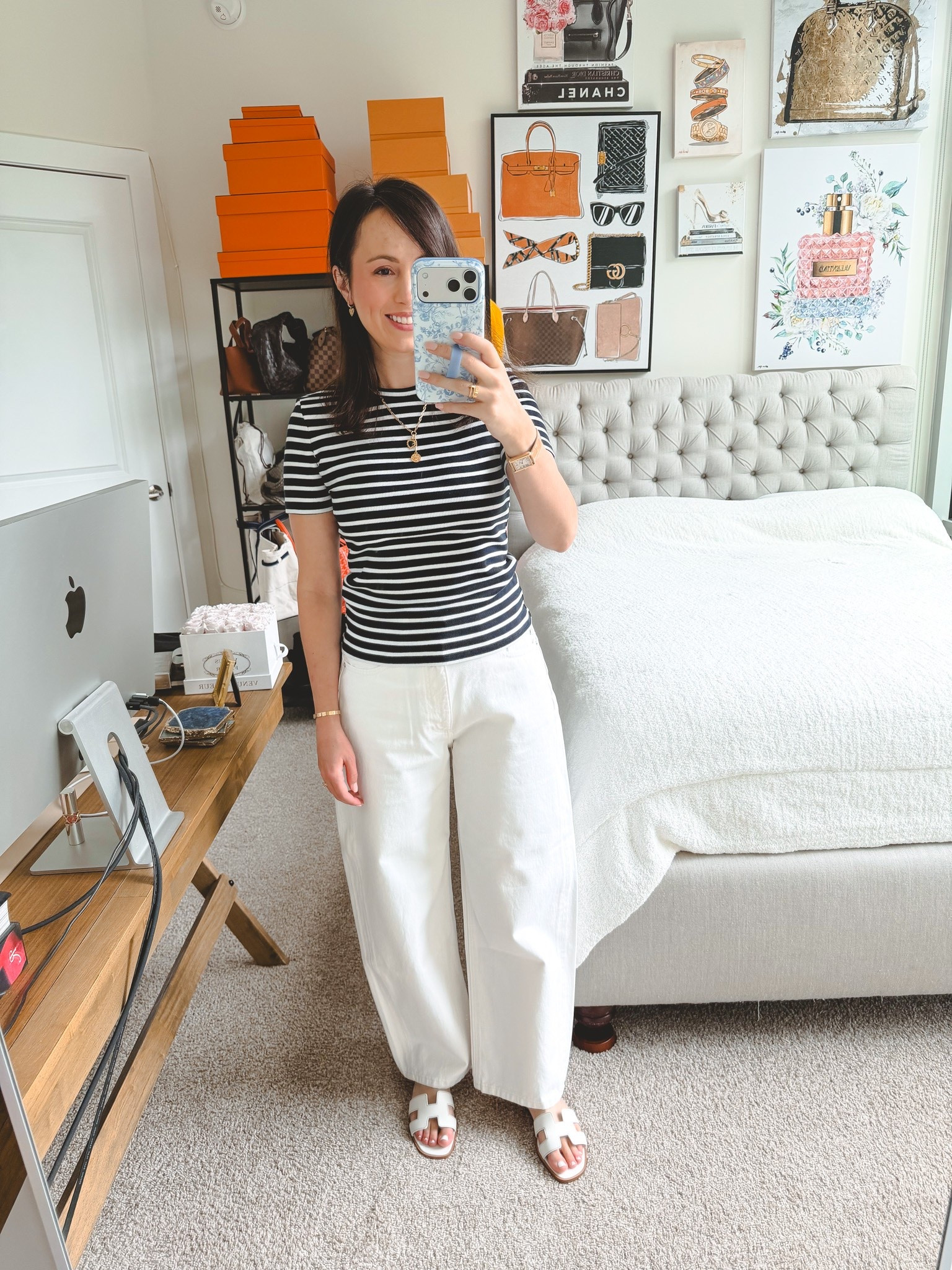 Stripes for summer with my @Veronica Beard tee and white denim

#LTKootd #LTKSeasonal