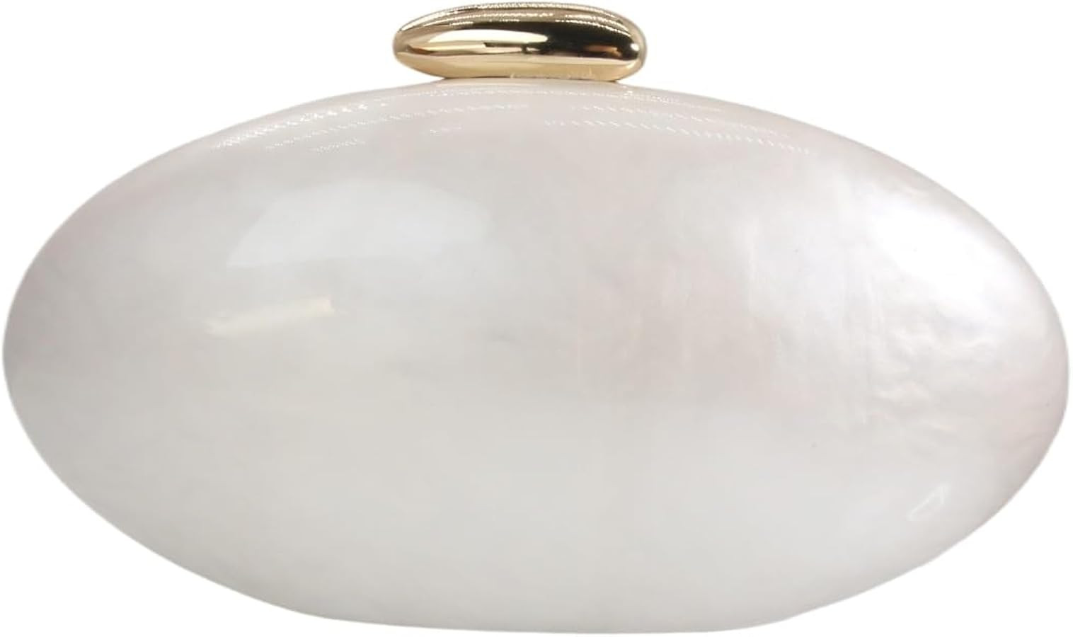 Shell Acrylic Evening Clutch Purse for Women Egg Shape Acrylic Handbags Oval Wedding Party Should... | Amazon (US)