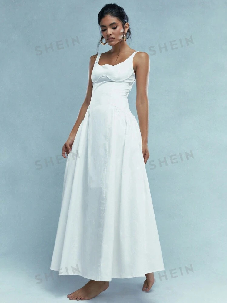 MISSGUIDED Corset Bust Flowy Tank Maxi Dress | SHEIN