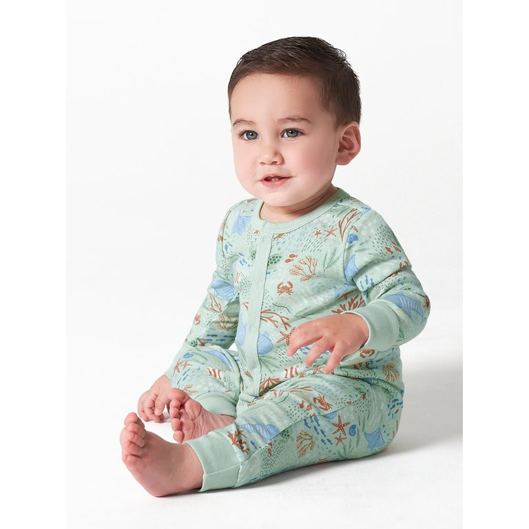 Modern Moments by Gerber Baby Boy or Girl Unisex Long Sleeve Coverall (Newborn - 12 Months) | Walmart (US)