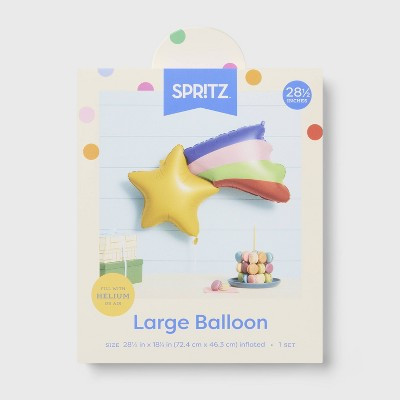 Large Rainbow Shooting Star Foil Balloon- Spritz™ | Target