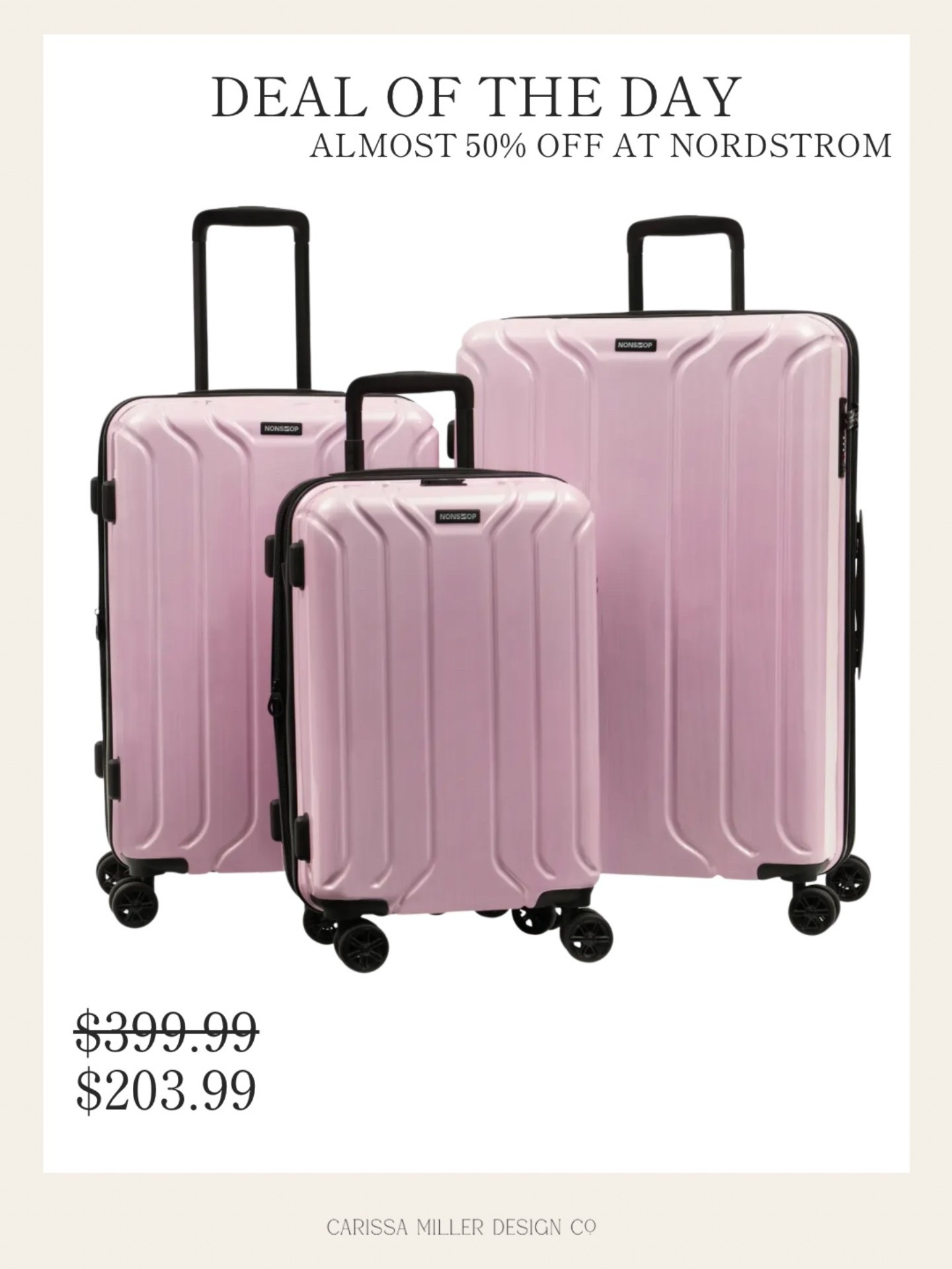 If you’re traveling this summer, this luggage set might be exactly what you need!