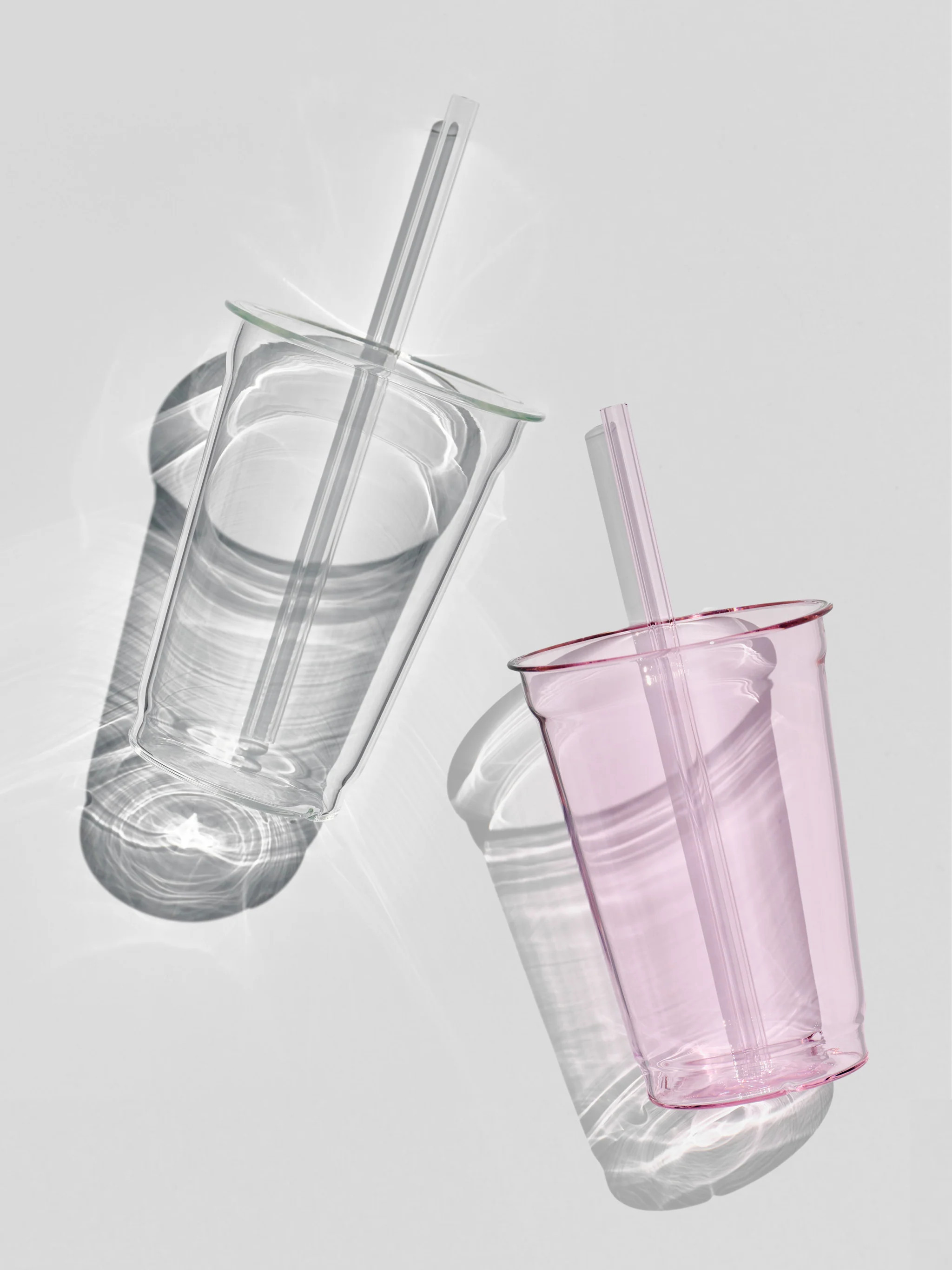 Cold Cup Bundle, 2x clear + 2x rose | Withinmood